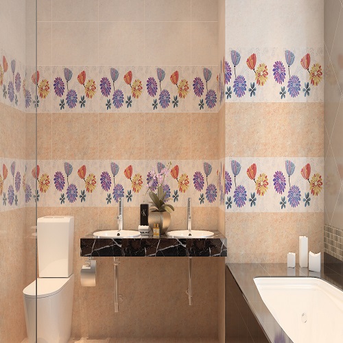 Dusky Flora Ceramic Wall Tiles - DBL Ceramics