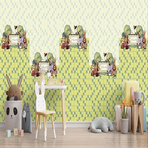 Greenish Geometric Ceramic Wall Tiles DBL Ceramics