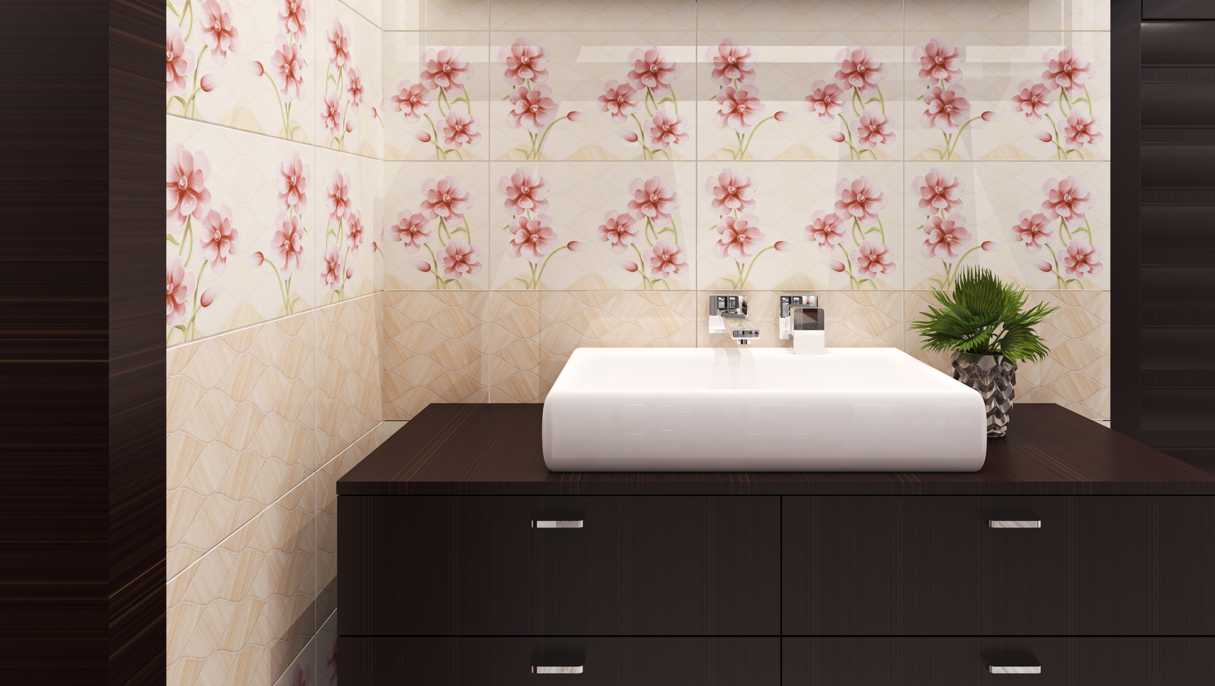 Floral Ceramic Wall Tiles for Elegant Interiors | DBL Ceramics