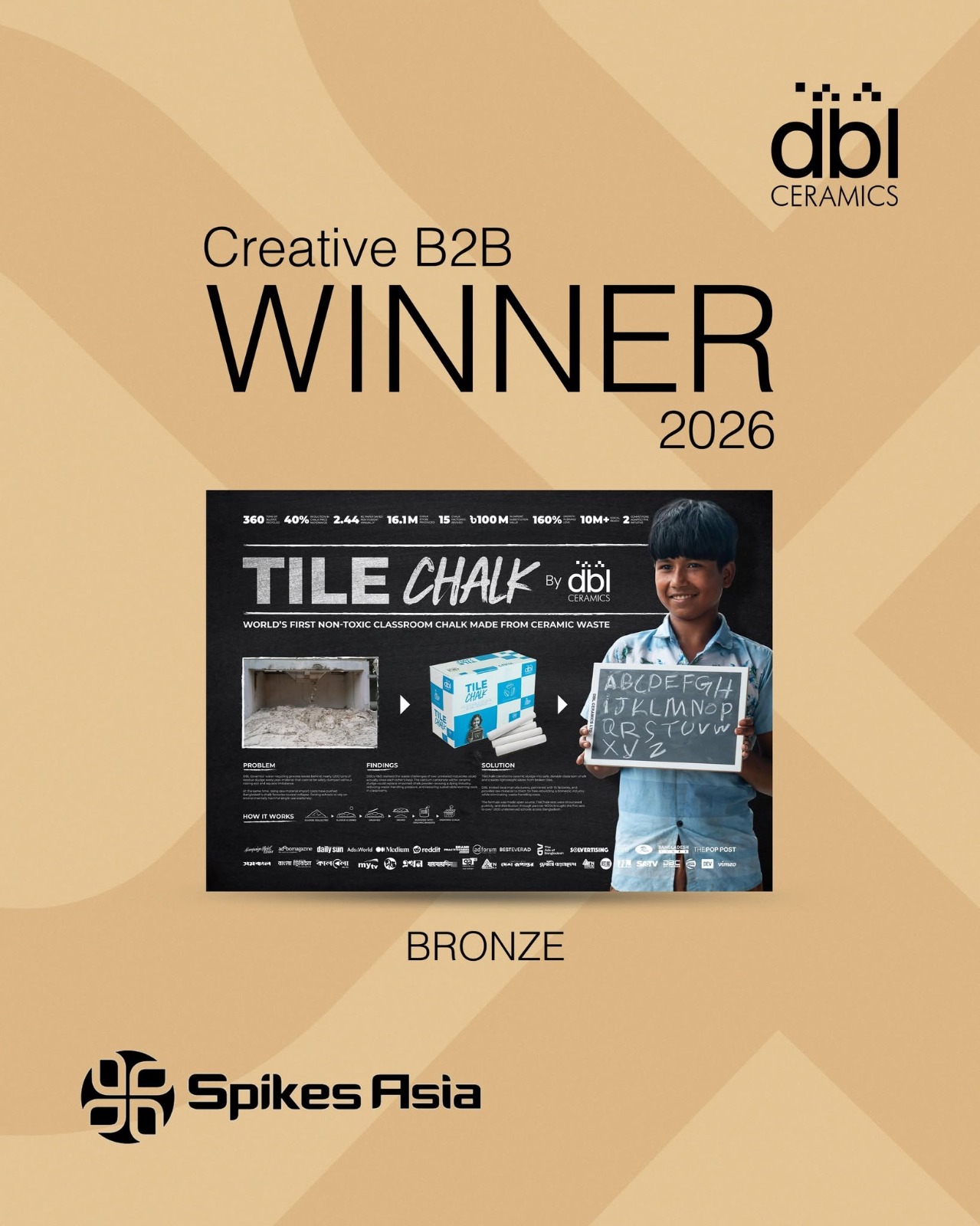 DBL Ceramics Makes History as the First Bangladeshi Ceramics Brand to Win Bronze at Spikes Asia 2026